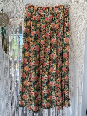 Sézane Floral Midi Skirt – Size 36